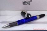 Mont Blanc Fake Pen - StarWalker Rollerball Pen Blue & Silver Clip